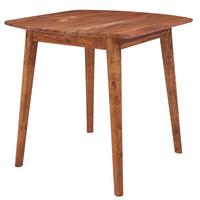 ESSZIMMERTISCH – Massivholz Braun 80x78x80 cm Rustikal Modern - Braun, Holz (80/80/78cm) - KADIMA DESIGN