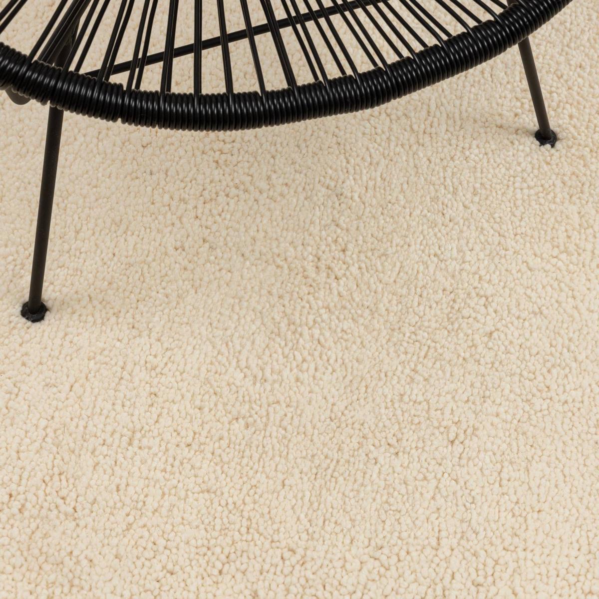 BERBERTEPPICH Super Berber 15/15 simple 200x300 cm - Weiß, Textil (200/300cm) - Rug and Roll