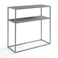 KONSOLENTISCH Kuhmo - Hellgrau, Metall (30/80/80cm) - [en.casa]