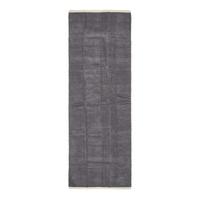 HANDWEBTEPPICH-LÄUFER Chenille 66/200 cm - Dunkelgrau, Textil (66/200cm) - Homescapes