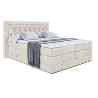 BOXSPRINGBETT NOEL KING - 140 x 200 - H3/H4 - Ecru - Ecru, Holzwerkstoff (140/200cm) - ALTDECOR
