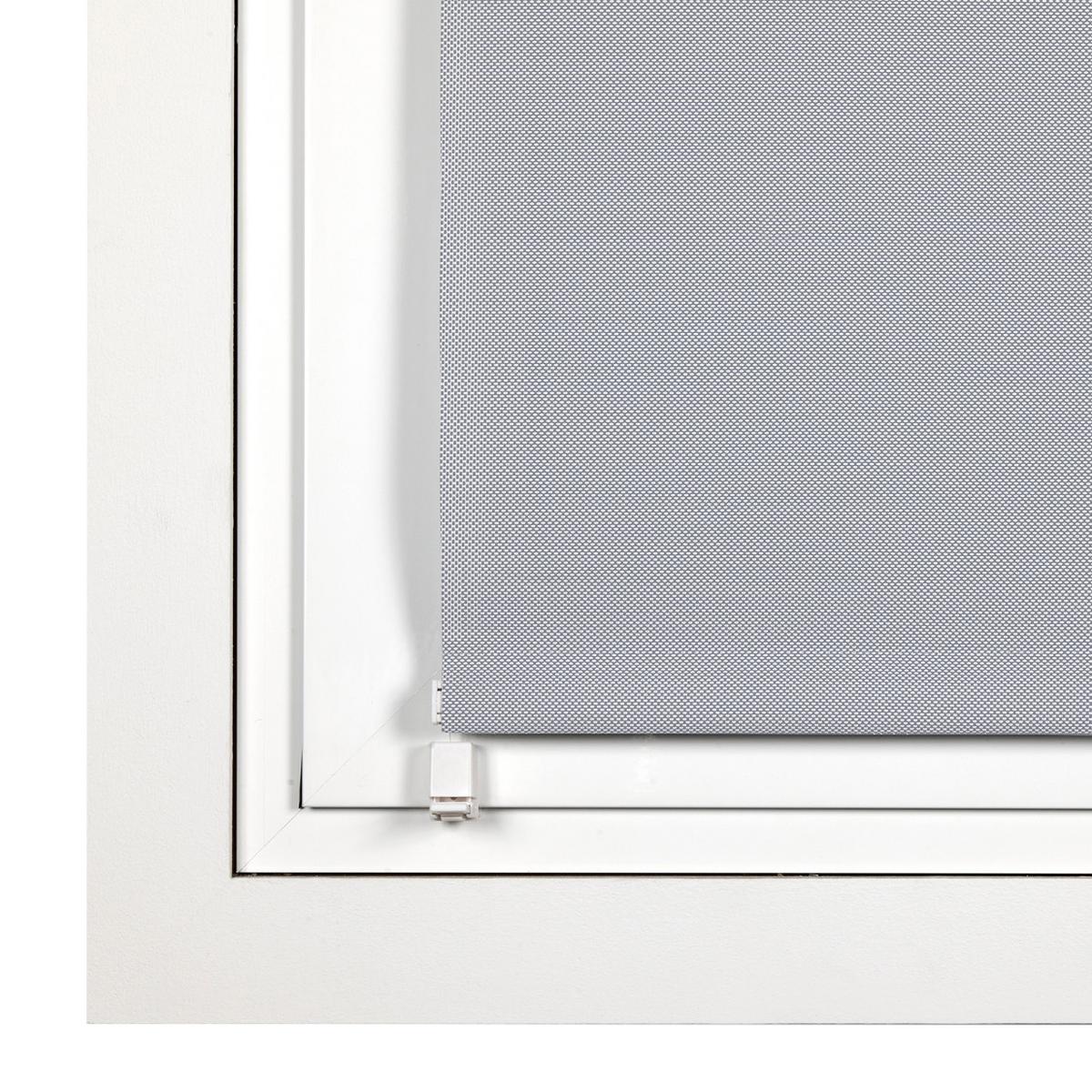 SCREEN-ROLLO without drilling Grau 60X180 - Grau, Kunststoff (60/180cm) - STORESDECO