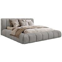 POLSTERBETT NUBEA CLASSIC 140/200 - Hellgrau Velvet - ohne Matratze - Hellgrau, Textil (140/200cm) - MKS