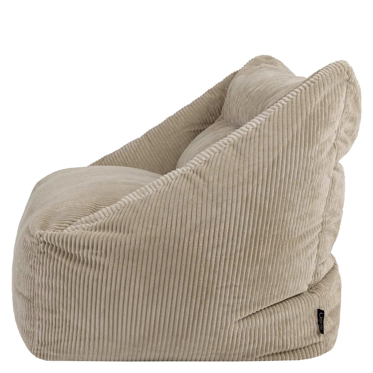 SITZSACK Sofa Cecilia Cord - Beige, Textil (160/70/93cm) - icon