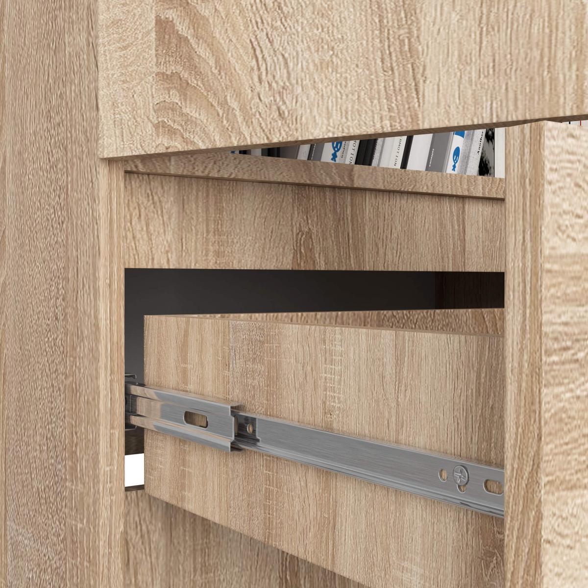 STANDREGAL Eiche Sonoma 180/60/35 - Sonoma Eiche, Holzwerkstoff (60/180/35cm) - RAUMHIRSCH FURNITURE
