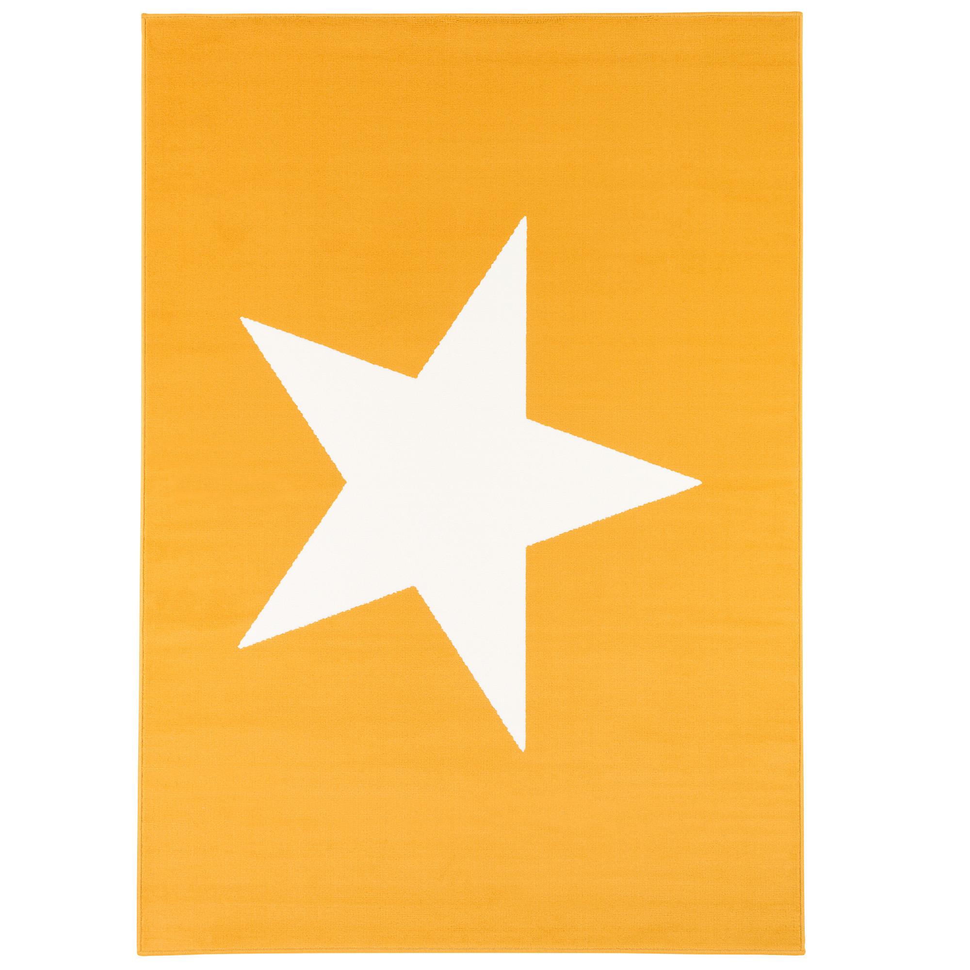 KINDER UND JUGEND TEPPICH TRENDLINE STERN - Currygelb, Textil (185/270cm) - Pergamon