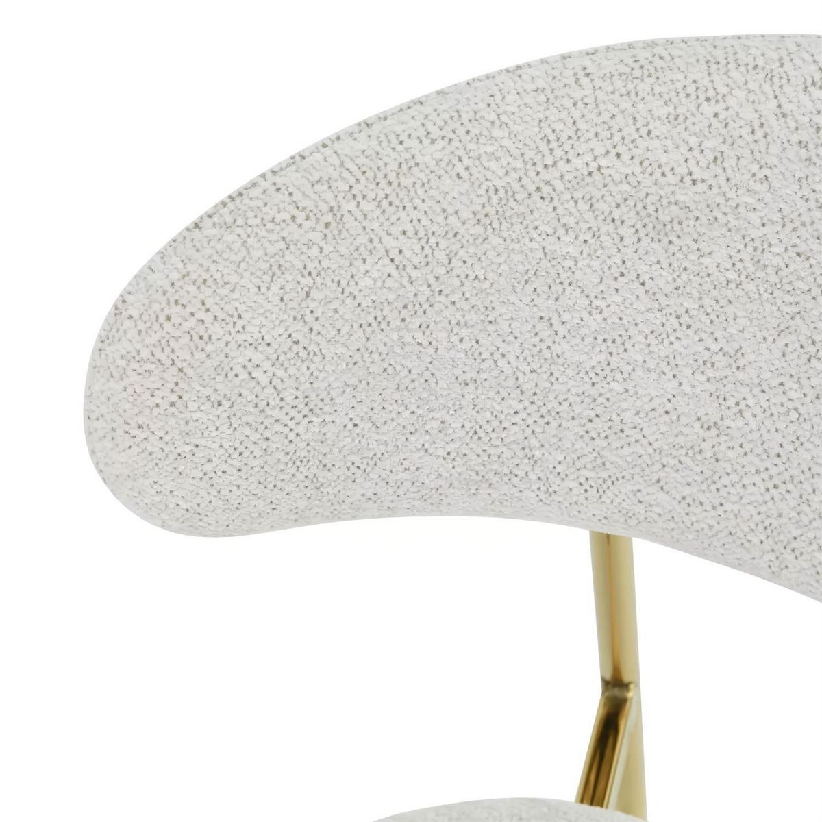 POLSTERSTUHL ELYSE GOLD - Beige, Textil (56/80/58cm) - Lookway