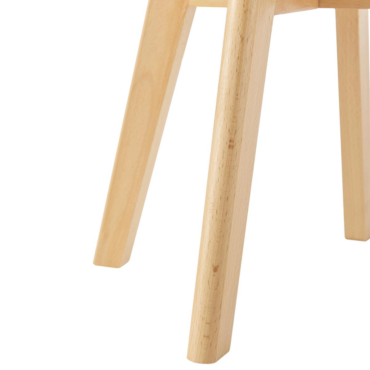 KINDERSTUHL Elvdal - Weiß/Naturfarben, Holz/Kunststoff (38/56/33cm) - [en.casa]