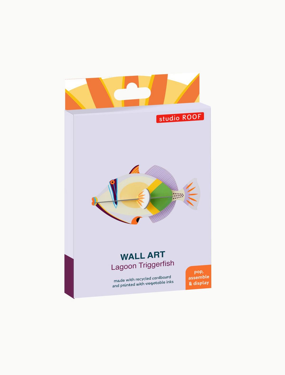 WANDSKULPTUR Bunt 4,5/9 cm - Multicolor, Wellpappe (4.5/9/15cm) - Studio Roof