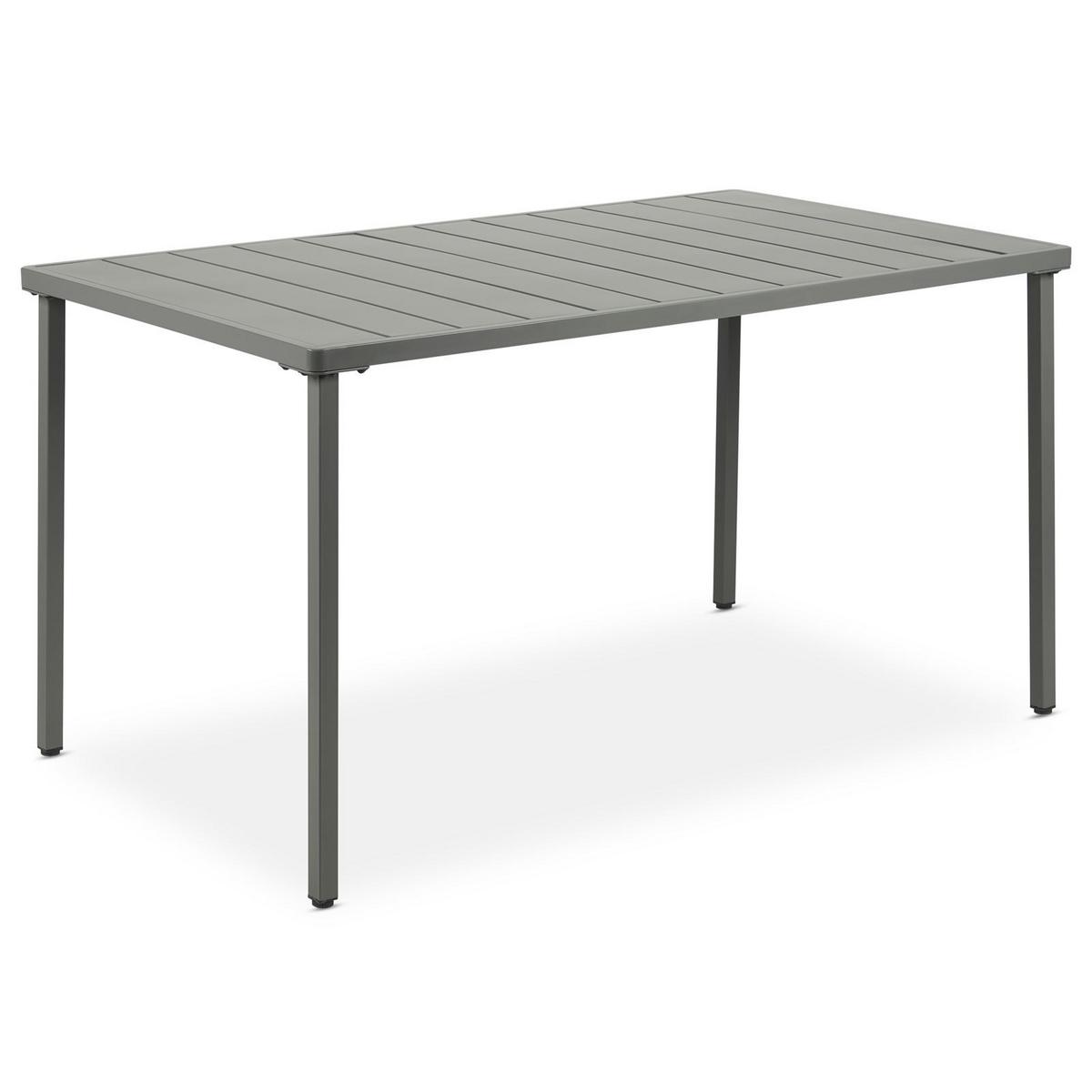 GARTENTISCH AZALEA grau - Grau, Metall (80/140/75cm) - IDIMEX