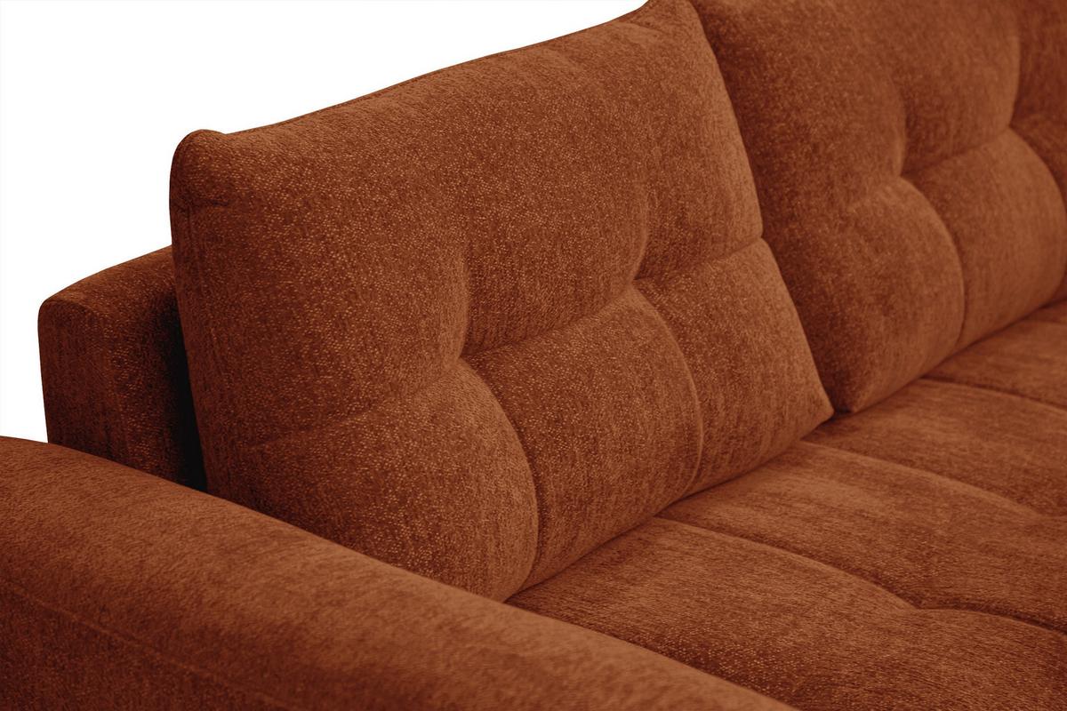 SOFA SALVINI 2,5-Sitzer, orange - Orange, Holz/Textil (206/88/99cm) - Wozimo