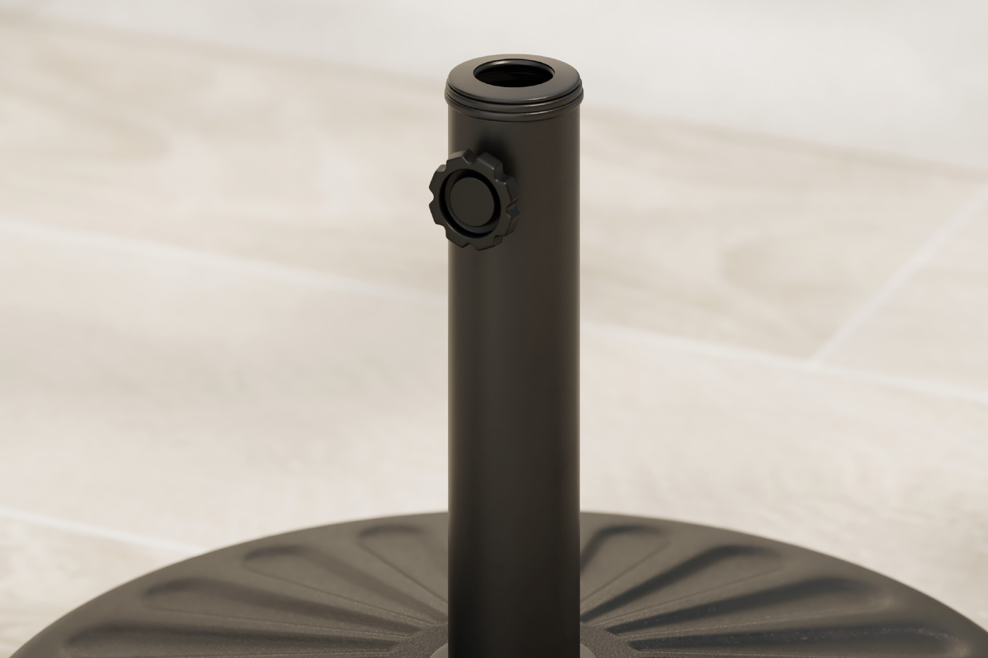 Sonnenschirmständer schwarz geeignet für Rohrdurchmesser bis ca.: 4.2 cm