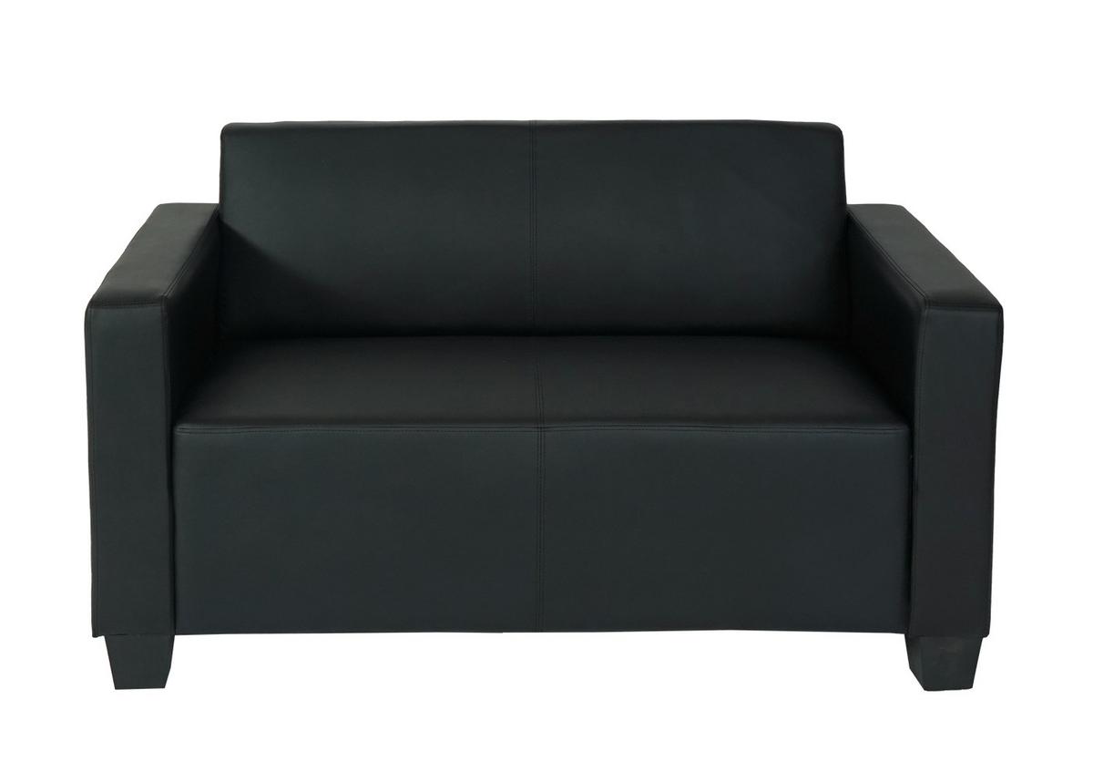 2-SITZER-SOFA Schwarz - Schwarz, Textil (136/76/52cm) - MCW