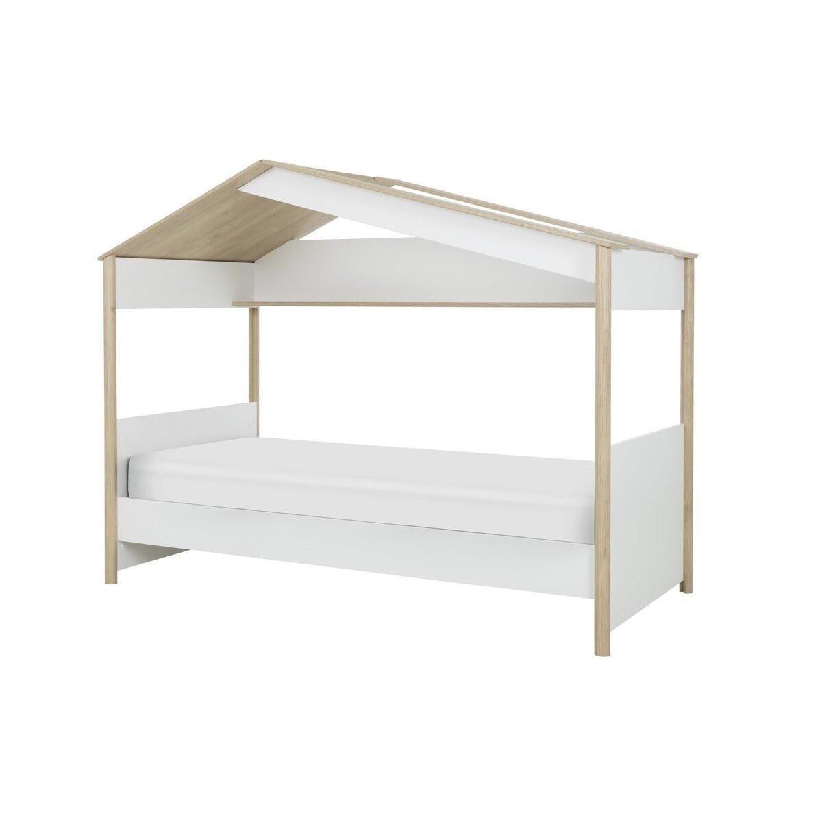 HAUSBETT 90x200 cm – MATIS - Weiß, Holzwerkstoff (90/200cm) - Calicosy