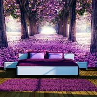 SELBSTKLEBENDE FOTOTAPETE 343/245 cm - Lila/Braun, Kunststoff/Textil (343/1cm) - KUNSTLOFT