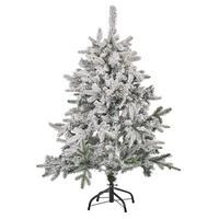 WEIHNACHTSBAUM 120 cm Weiß Tomichi - Weiß, Kunststoff (120cm) - Beliani