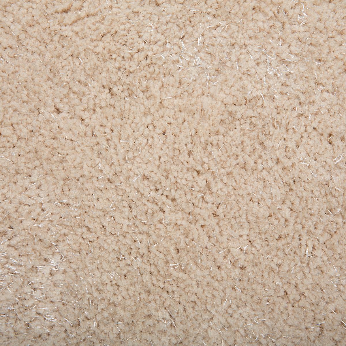 SHAGGY-TEPPICH Demre 200/200 cm - Beige, Kunststoff (200/200cm) - Beliani