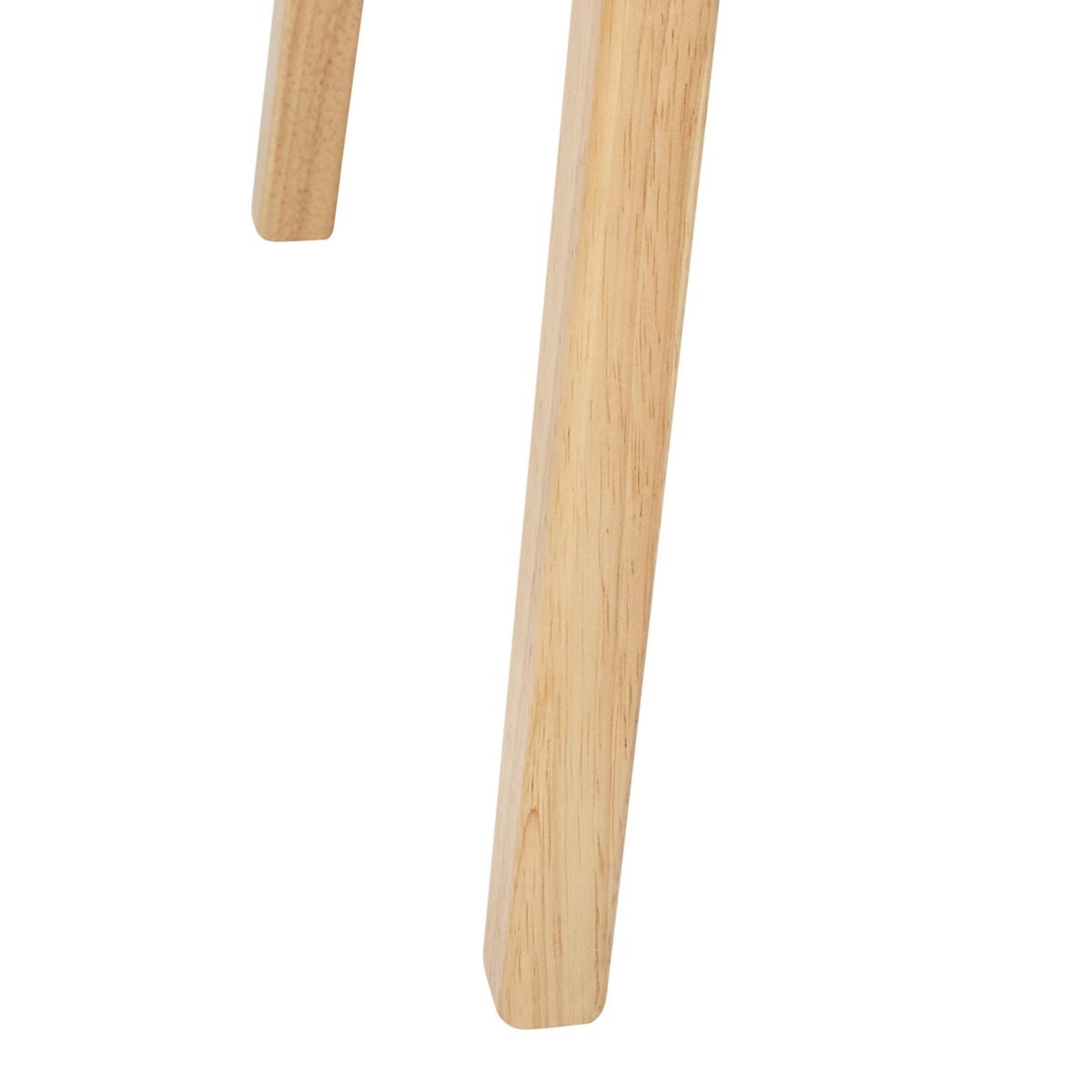 ESSZIMMERSTUHL 2er Set Holz Hellbraun/Grau Cynthiana - Hellgrau/Braun, Holz (47/77/55cm) - Beliani