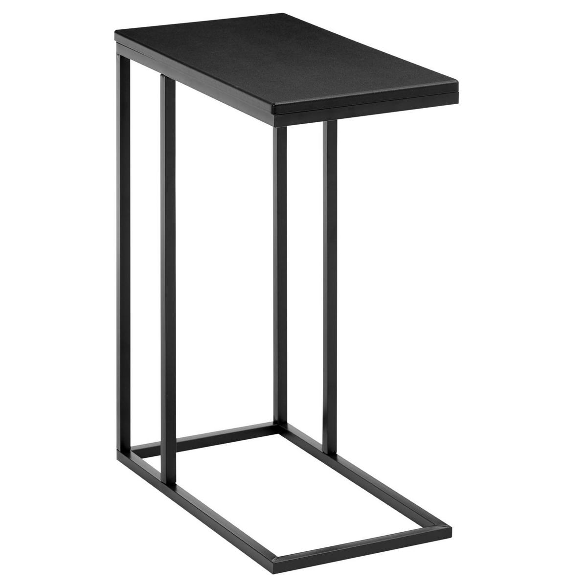 BEISTELLTISCH DEBORA schwarz - Schwarz, Holzwerkstoff (26/46/61cm) - IDIMEX