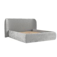 POLSTERBETT Bellano mit Stauraum 200/200 cm Hellgrau im Lotta Stoff - Hellgrau/Schwarz, Holz/Holzwerkstoff (200/200cm) - AltaBeds