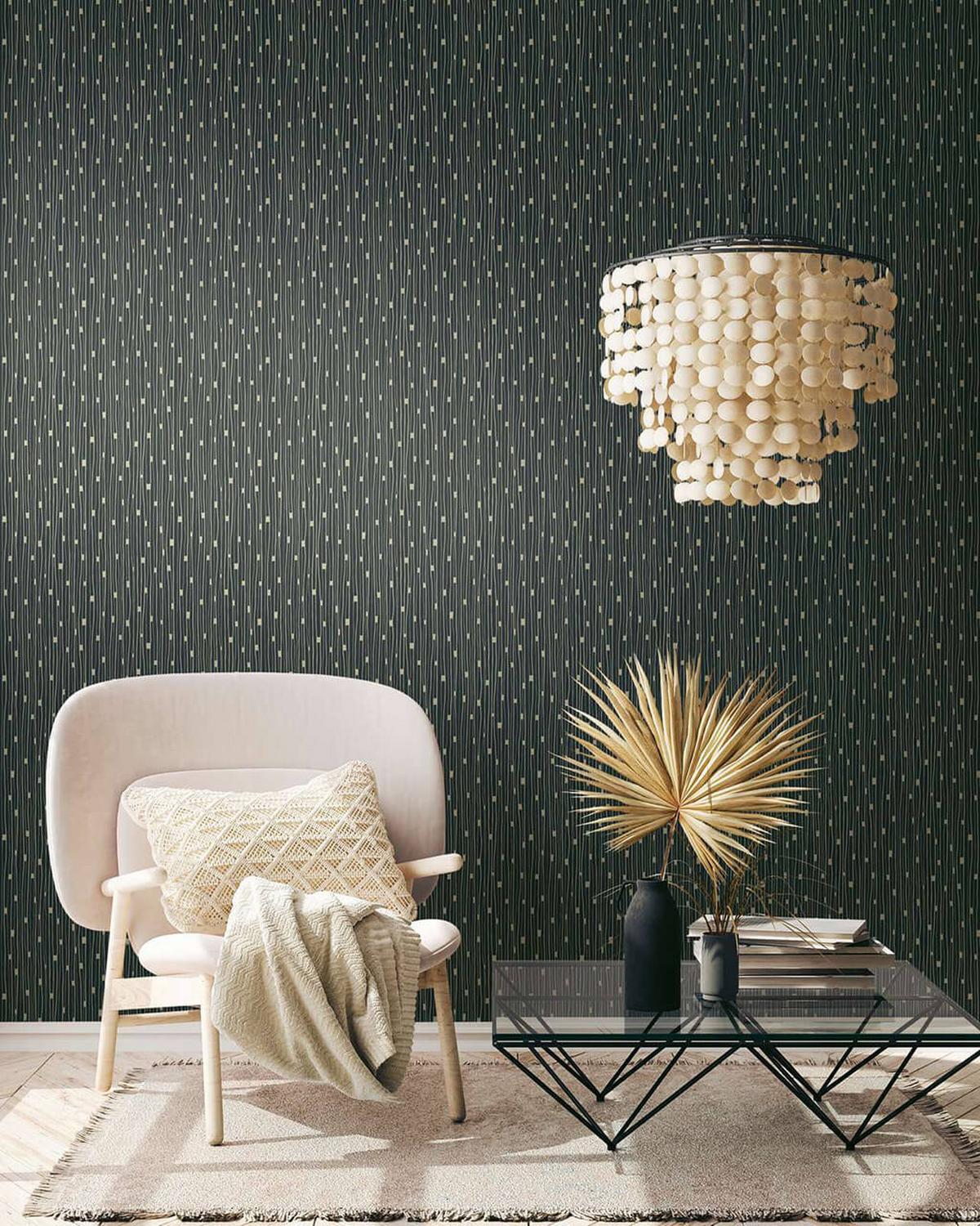 VLIESTAPETE Schwarz 53/1005 cm - Schwarz, Textil (53/1cm) - KUNSTLOFT