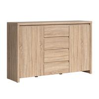 SIDEBOARD Soren Holz - Braun, Holzwerkstoff (143.5/92/40.5cm) - Petits-meubles