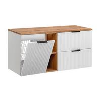 WASCHTISCHUNTERSCHRANK 120.8cm Adriel Weiß - Weiß, Holzwerkstoff (120.8/59/46cm) - Petits-meubles