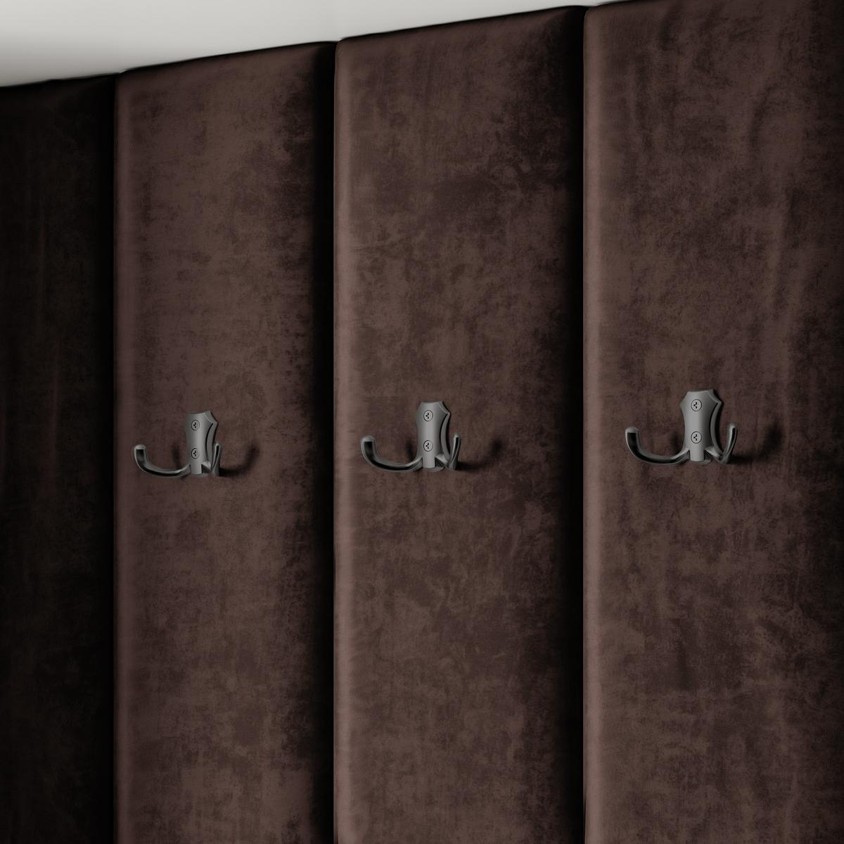 GARDEROBENSCHRANK REMA 200/240/60 cm Modern Garderobe-Set Eiche Lefkas - Eichefarben/Schwarz, Holzwerkstoff (200/240/60cm) - MASSENO
