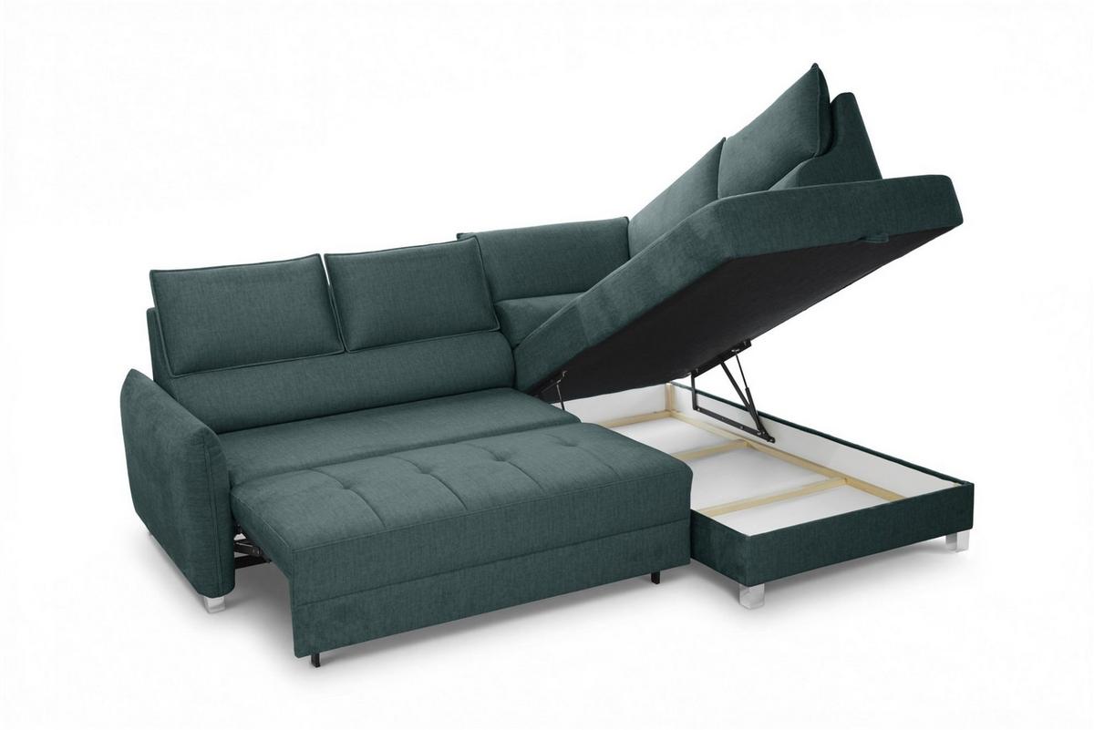ECKSOFA Marno In Chill Me - Grün, Holzwerkstoff/Textil (260/200cm) - Fun Möbel