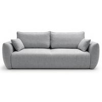 3-SITZER SCHLAFSOFA Zordo Chenille Grau - Schwarz/Grau, Kunststoff/Textil (238/91/102cm) - Selsey