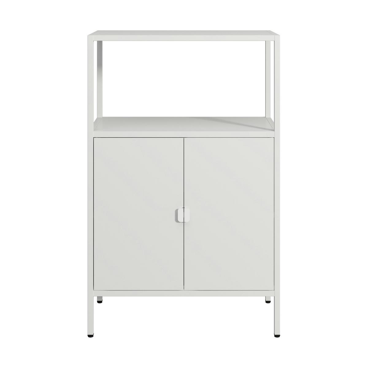 AKTENSCHRANK Hailuoto - Hellgrau, Metall (70/110/40cm) - [en.casa]