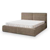 POLSTERBETT FELURO 140x200 cm mit Bettkästen - Beige - Beige, Holz (140/200cm) - MASSENO