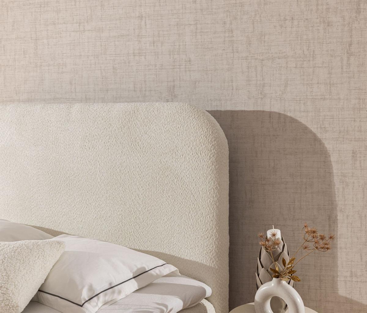 BOXBETT Bineta - Creme, Holzwerkstoff/Textil (120/200cm) - Fun Möbel
