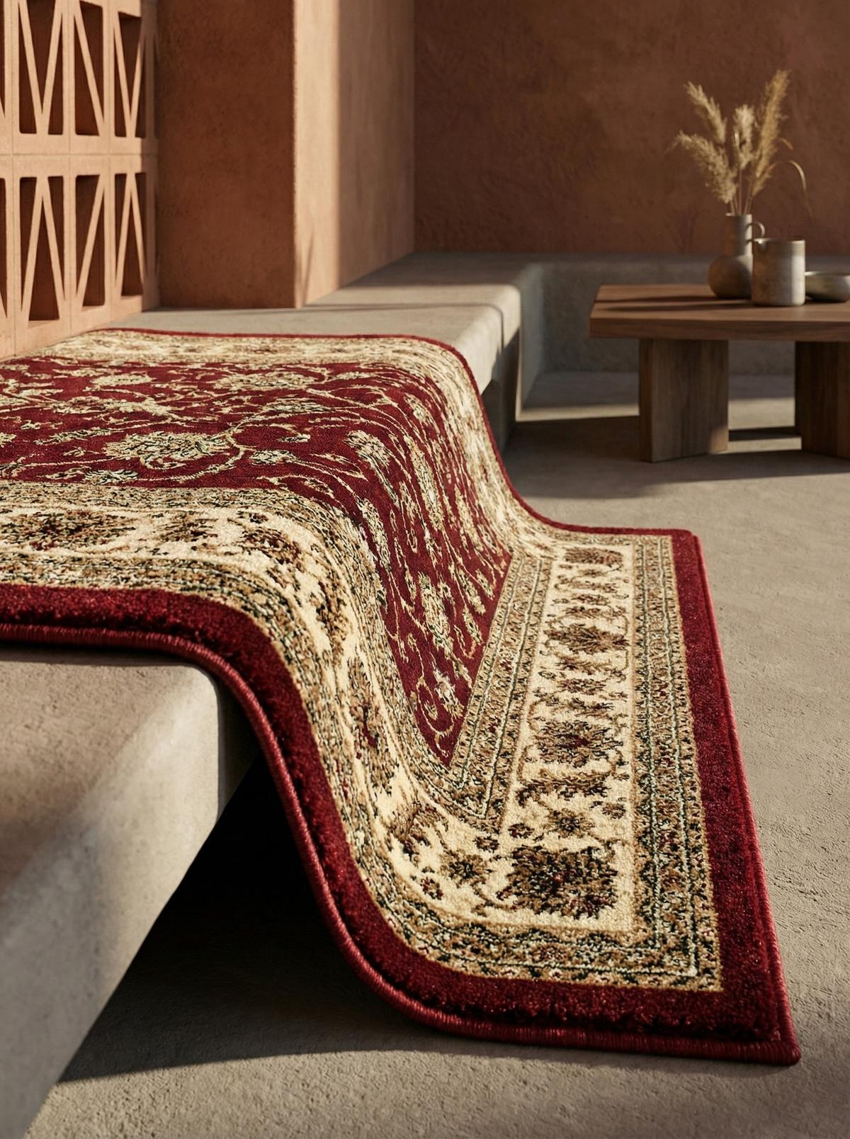 KURZFLORTEPPICH TANNHEIM, orientalisch, aus Polypropylen, Rot, 200 x 290 cm - Rot, Textil (290/200cm) - KADIMA DESIGN