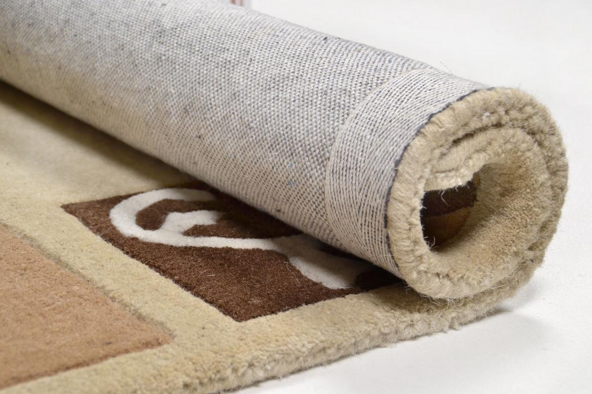 HANDTUFTTEPPICH Hawai 60x90 cm - Beige, Textil (60/90cm) - THEKO