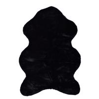 KUNSTFELLTEPPICH Giorgia 60x80 cm - Schwarz, Textil (60/80cm) - Gino Falcone