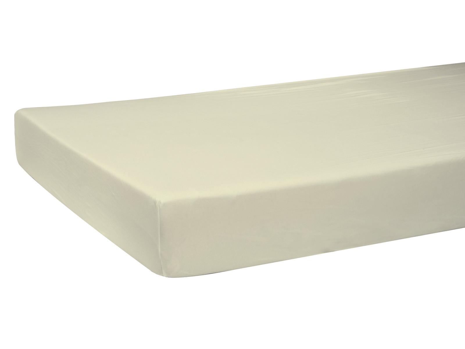 SPANNBETTLAKEN BasicSoft Baumwoll-Jersey mit Elasthan saatpearl-beige 120-130/200 cm - Beige, Textil (120/200cm) - beties Heimtextil