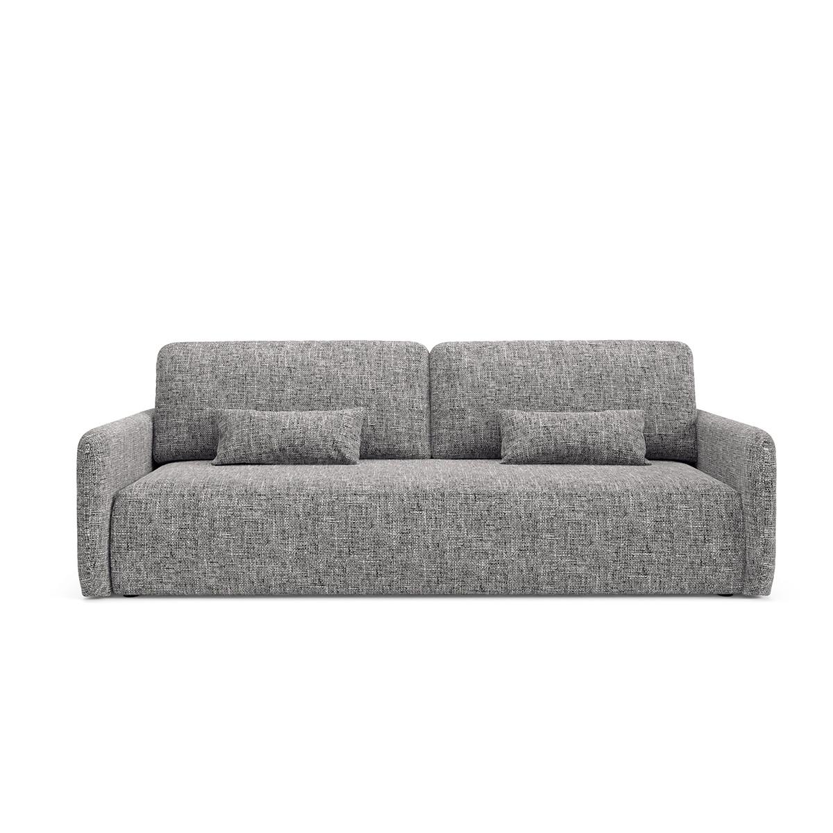 SOFA Lazare 3 Sitzplätze Grau - Grau, Holz (217/86/102cm) - Petits-meubles