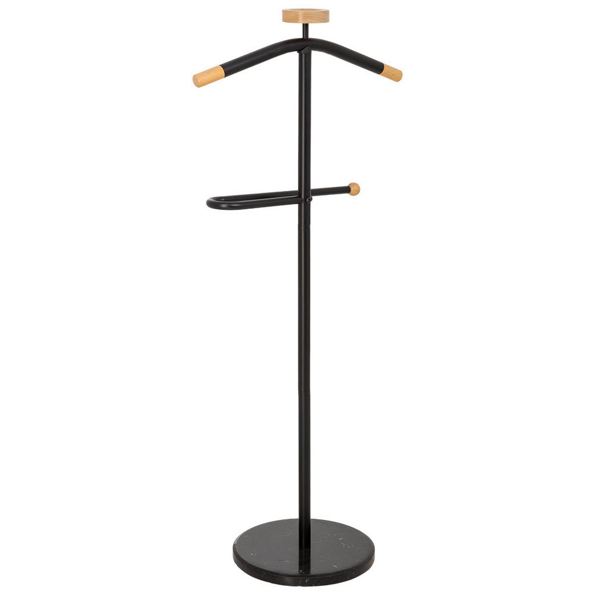 GARDEROBENSTÄNDER aus metall und holz - Schwarz, Metall (30/120/30cm) - Wanderlust