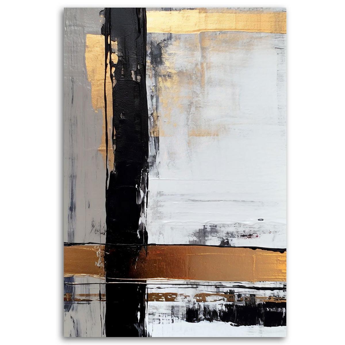 KUNSTDRUCK Gold 80/120 cm - Goldfarben, Textil (80/120cm) - KUNSTLOFT