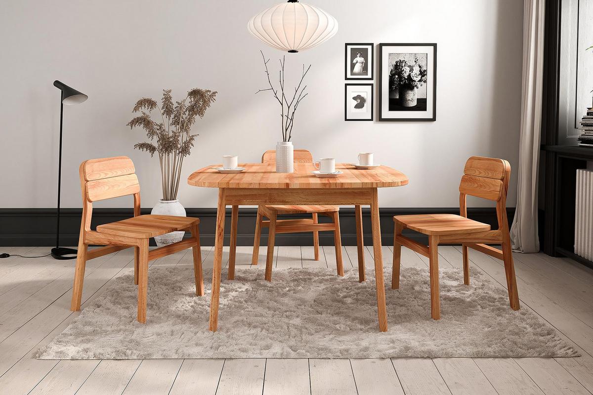 ESSTISCH PAUL 100 x 120 Kernbuche - Kernbuche, Holz (120/100/77cm) - byoak