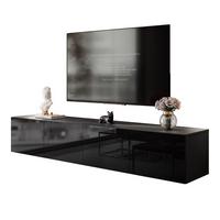 TV-LOWBOARD COLGANTE 200 cm Hängeschrank - Schwarz Hochglanz, Holzwerkstoff (200/36/40cm) - Lookway