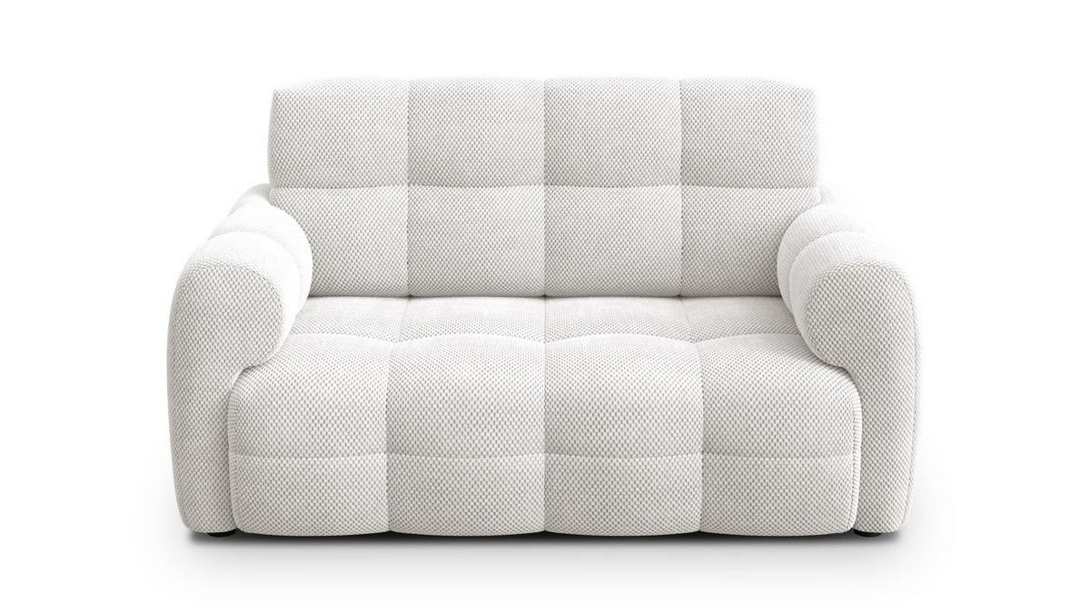SOFA MELLOW 2-Sitzer, creme - Creme/Schwarz, Holz/Textil (153/87/98cm) - Wozimo
