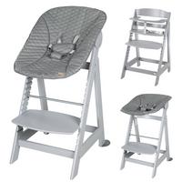 BABYHOCHSTUHL Born Up Luxe mit Neugeborenenaufsatz Taupe - Taupe, Holzwerkstoff/Textil (46/94/66.5cm) - Roba