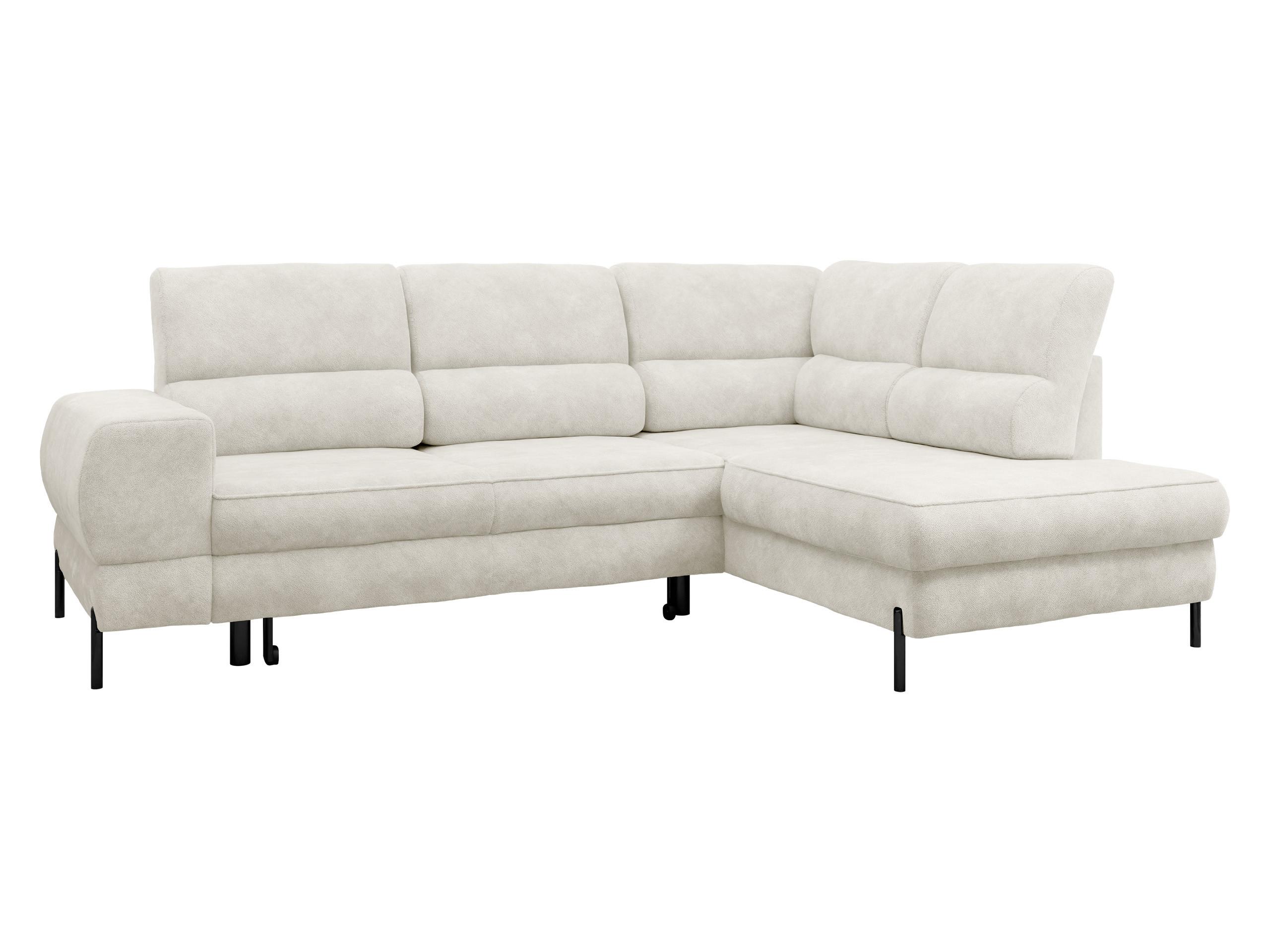 ECKSOFA Clinton, Seite: Rechts - Beige/Schwarz, Holz/Kunststoff (253/174cm) - MIRJAN24