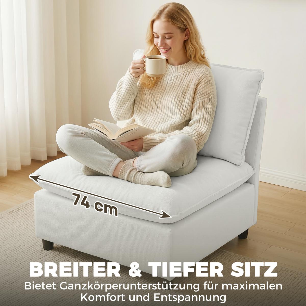 SESSEL aus Kunstleder & Schaumstoff Grau - Schwarz/Grau, Kunststoff (74/78/85cm) - HOMCOM