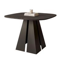 AUSZIEHTISCH ZELO 120/60/76 cm, Schwarz / Grigia Pietra (Steingrau) - Schwarz/Grau, Holzwerkstoff/Metall (60/120/76cm) - Idohome