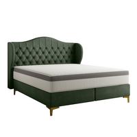 POLSTERBETT Pelagio In Whisper - Grün, Holzwerkstoff/Textil (180/200cm) - Fun Möbel