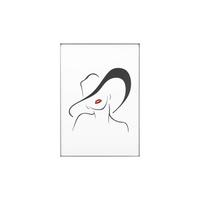 WANDBILD Schwarz 50/70 cm - Schwarz/Weiß, Glas (1.97/70cm) - KUNSTLOFT