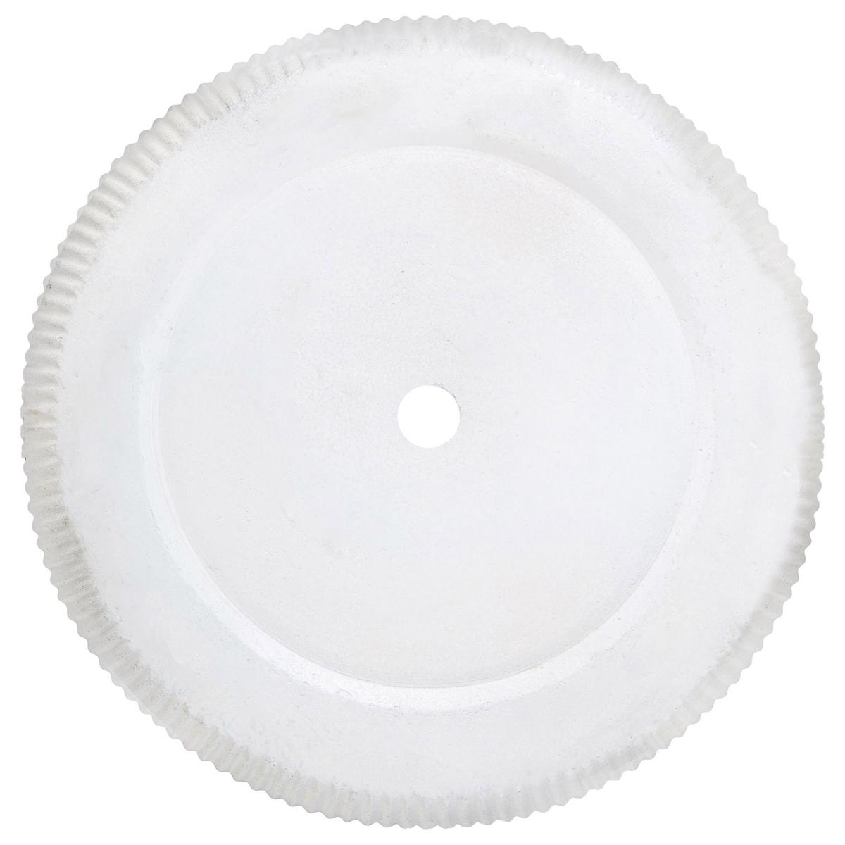 BLUMENTOPF Weiß Oreoi - Weiß, Naturmaterialien (55cm) - Beliani